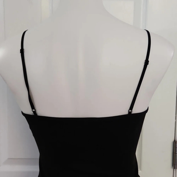 Kimcine Curve Asymmetrical Black Mini Dress - Picture 7 of 12